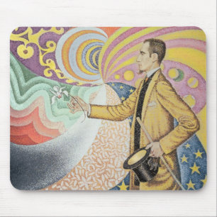 Gegen das Email eines Hintergrundes rhythmisch Mousepad