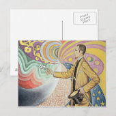 Gegen das Emaille eines Hintergrundrhythmus Postkarte (Vorne/Hinten)
