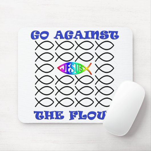 Gegen den Fluss (Mausunterlage) Mousepad (Mit Mouse)