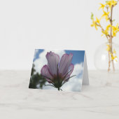 Gegen den Himmel BlumenNotecard Karte (Gelbe Blume)