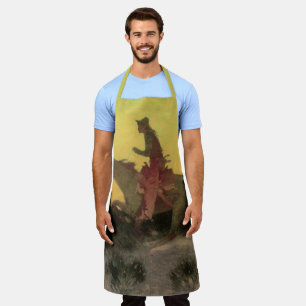 Gegen den Sonnenuntergang von Remington, Vintage C Schürze