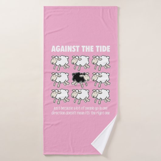Gegen den Strom Badehandtuch (Badehandtuch)