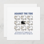 Gegen den Strom Dankeskarte (Vorne/Hinten)