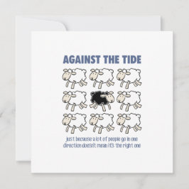 Gegen den Strom Dankeskarte