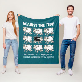 Gegen den Strom Fleecedecke