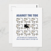 Gegen den Strom Postkarte (Vorne/Hinten)