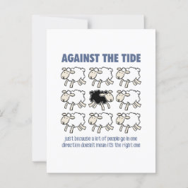 Gegen den Strom Postkarte