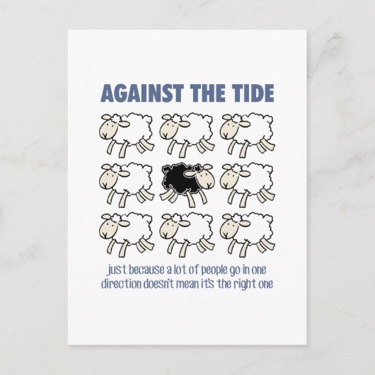 Gegen den Strom Postkarte (Vorderseite)