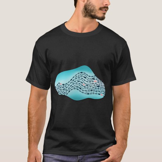 Gegen den Strom schwimmen T-Shirt (Vorderseite)