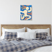 Gegen den Wind laufen Leinwanddruck (Insitu (Schlafzimmer))