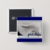 gegen die Abtreibung Button (Vorne & Hinten)