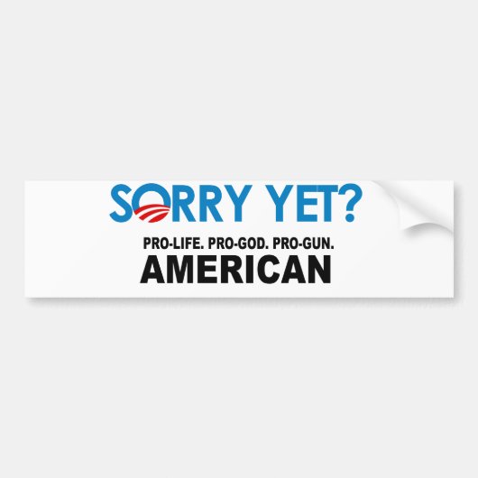 Gegen die Abtreibung. Pro-Gott. Pro-Gewehr Autoaufkleber (Vorne)