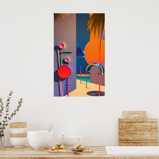 Gegen die Mauer Poster (Küche)