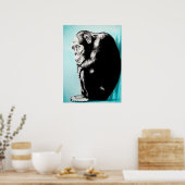 gegen die Mauer Poster (Küche)