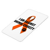 Gegen die tierische Grausamkeit des Orangen-Bewuss Magnet (Linke Seite)