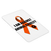 Gegen die tierische Grausamkeit des Orangen-Bewuss Magnet (Rechte Seite)