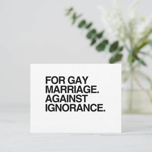 GEGEN IGNORANCE -.pnng Postkarte (Stehend Vorderseite)