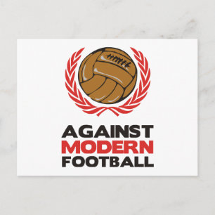 Gegen modernen Fußball Postkarte
