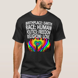 Gegen Rassismus Menschenrechte Politik Liebe 1 T-Shirt