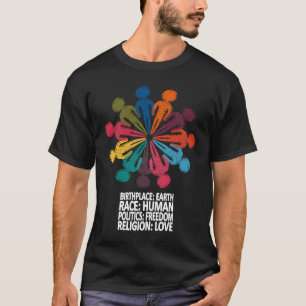Gegen Rassismus Politik Menschenrechte Liebe Po T-Shirt