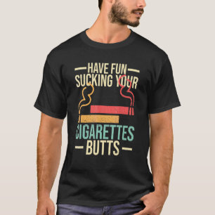 Gegen rauchfreie Zigaretten - Zitat für Nichtrauch T-Shirt