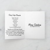 Gegen Tierquälerei Weihnachtskarte Feiertagskarte (Innenseite)