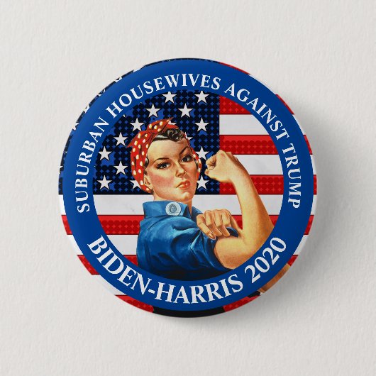 Gegen Trump gerichtete Vorstadtfrauen gegen Trump Button (Vorderseite)