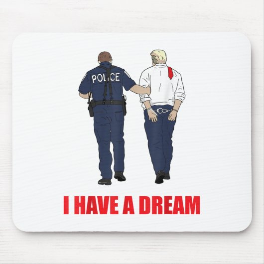 Gegen Trump habe ich einen Traumpolizisten Trump P Mousepad (Vorne)