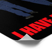 Gegen Trump habe ich einen Traumpolizisten Trump P Poster (Ecke)