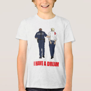 Gegen Trump habe ich einen Traumpolizisten Trump P Tri-Blend Shirt