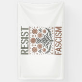 Gegen Trump ist Floral Transgender LGBTQ-Anti-Trum Banner (Vertikal)