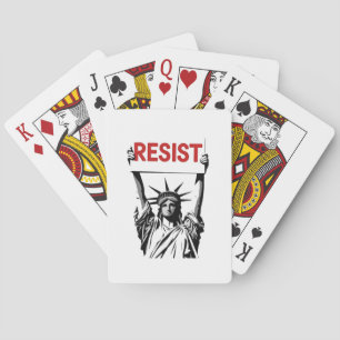 Gegen Trump ist Floral Transgender LGBTQ-Anti-Trum Spielkarten