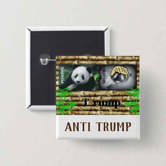 gegen Trump/Panda, Button (Vorne & Hinten)
