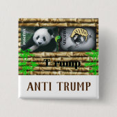 gegen Trump/Panda, Button (Vorderseite)