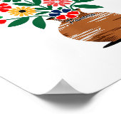 Gegen Trump stehe ich mit Kanada Mexiko Grönland G Poster (Ecke)