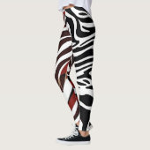 Gegen Zebra-Muster-Leggings Leggings (Links)