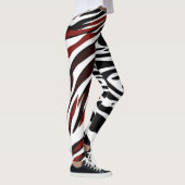 Gegen Zebra-Muster-Leggings Leggings (Rechts)