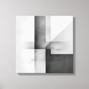 Gegenbilanz - Minimalistische graue Skala Ar Leinwanddruck