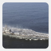 Gegenmaßnahme Sprinklerabwasch Quadratischer Aufkleber (Vorderseite)