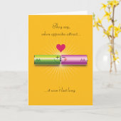 Gegensätze Anniversary Card anziehen Karte (Gelbe Blume)