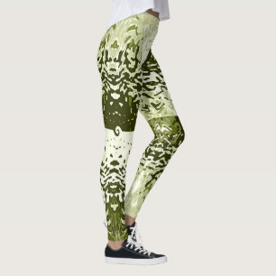 Gegensätze ziehen grüne Blattleggings an Leggings