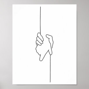 gegenseitige Illustration Poster