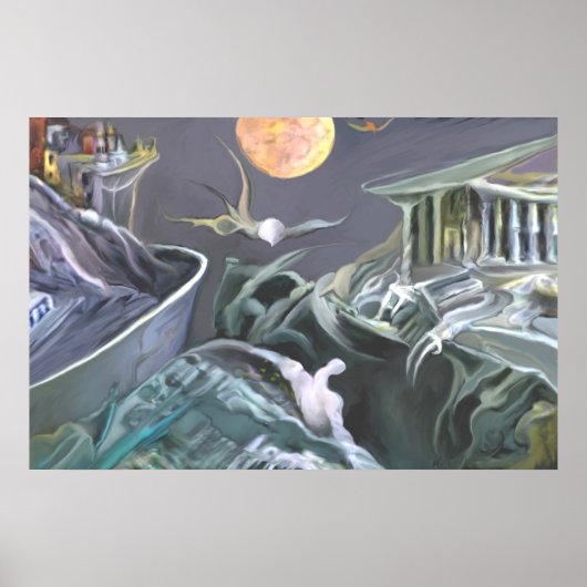 Gegenseitige Landschaft ' Fulkontrast ' Poster (Vorne)