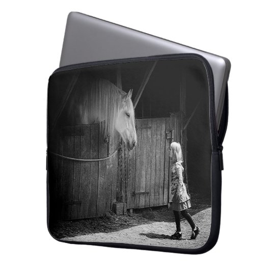 Gegenseitige Neugier Laptopschutzhülle (Vorderseite Links)