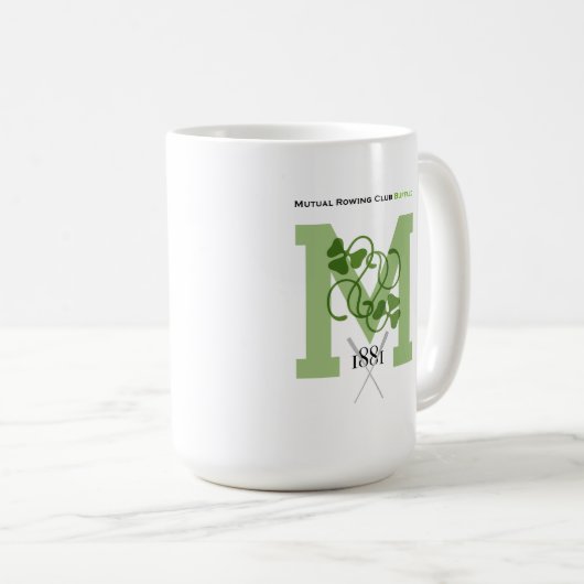 Gegenseitige Rudersport-Verein-Büffel-Tasse Kaffeetasse (VorderseiteRechts)