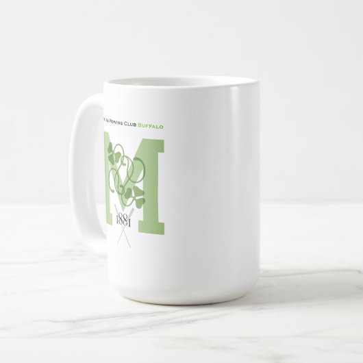 Gegenseitige Rudersport-Verein-Büffel-Tasse Kaffeetasse (Vorderseite Links)