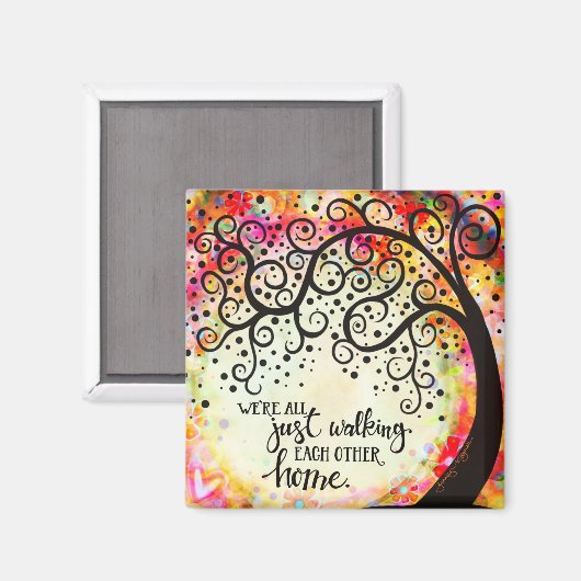 gegenseitige Zuhause Magnet (Vorderseite/Rückseite)