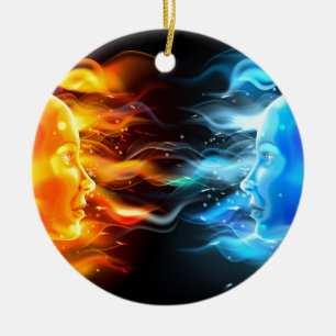 Gegenseitigkeitskonzept Keramik Ornament