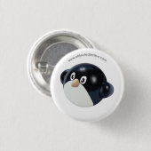 Gegenstand-Adjektiv-Pinguin Button (Vorne & Hinten)