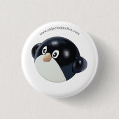 Gegenstand-Adjektiv-Pinguin Button (Vorderseite)